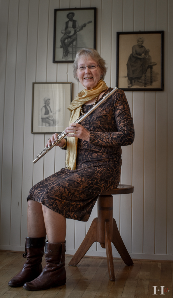 Portret - Karelien Hollander - with fluit