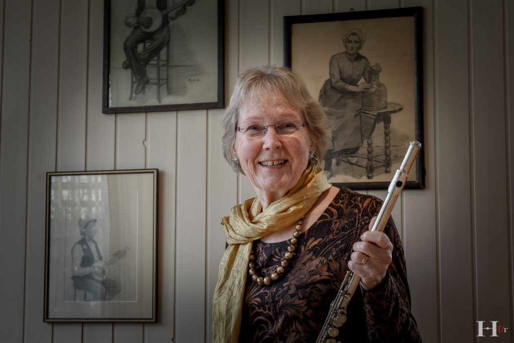 Portret - Karelien Hollander - with fluit